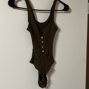 Dark green bodysuit